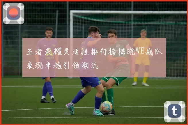 王者荣耀灵活性排行榜揭晓WE战队表现卓越引领潮流