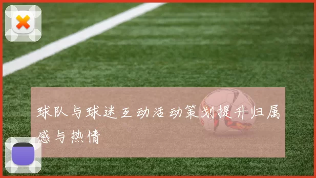 球队与球迷互动活动策划提升归属感与热情